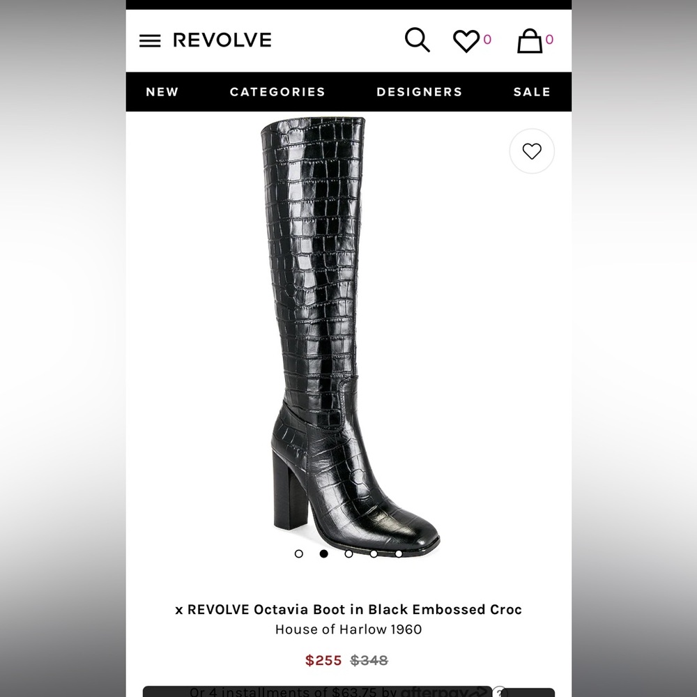 HOUSE OF HARLOW 1960 never worn knee high boots
